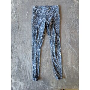 Athleta Salutation Stash Pocket High Rise Leggings Blue Speckle XS Activewear